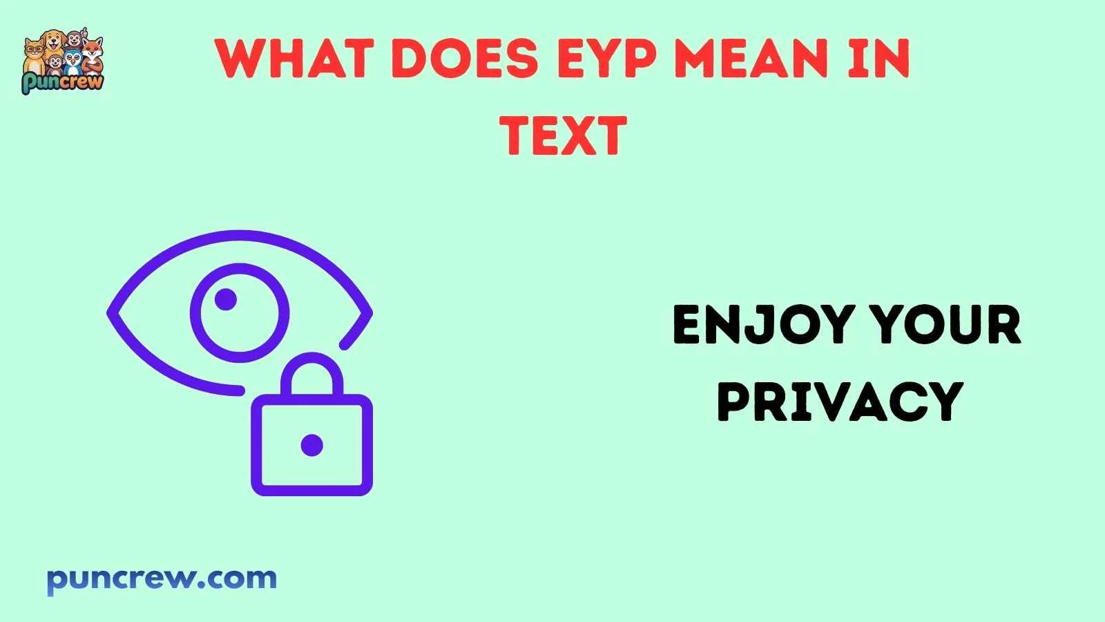 what does eyp mean in text